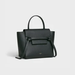Nano Belt bag in grained calfskin