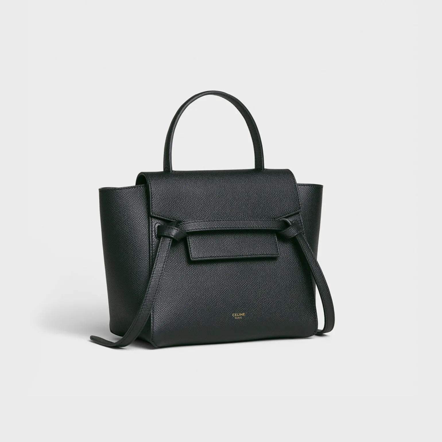Nano Belt bag in grained calfskin