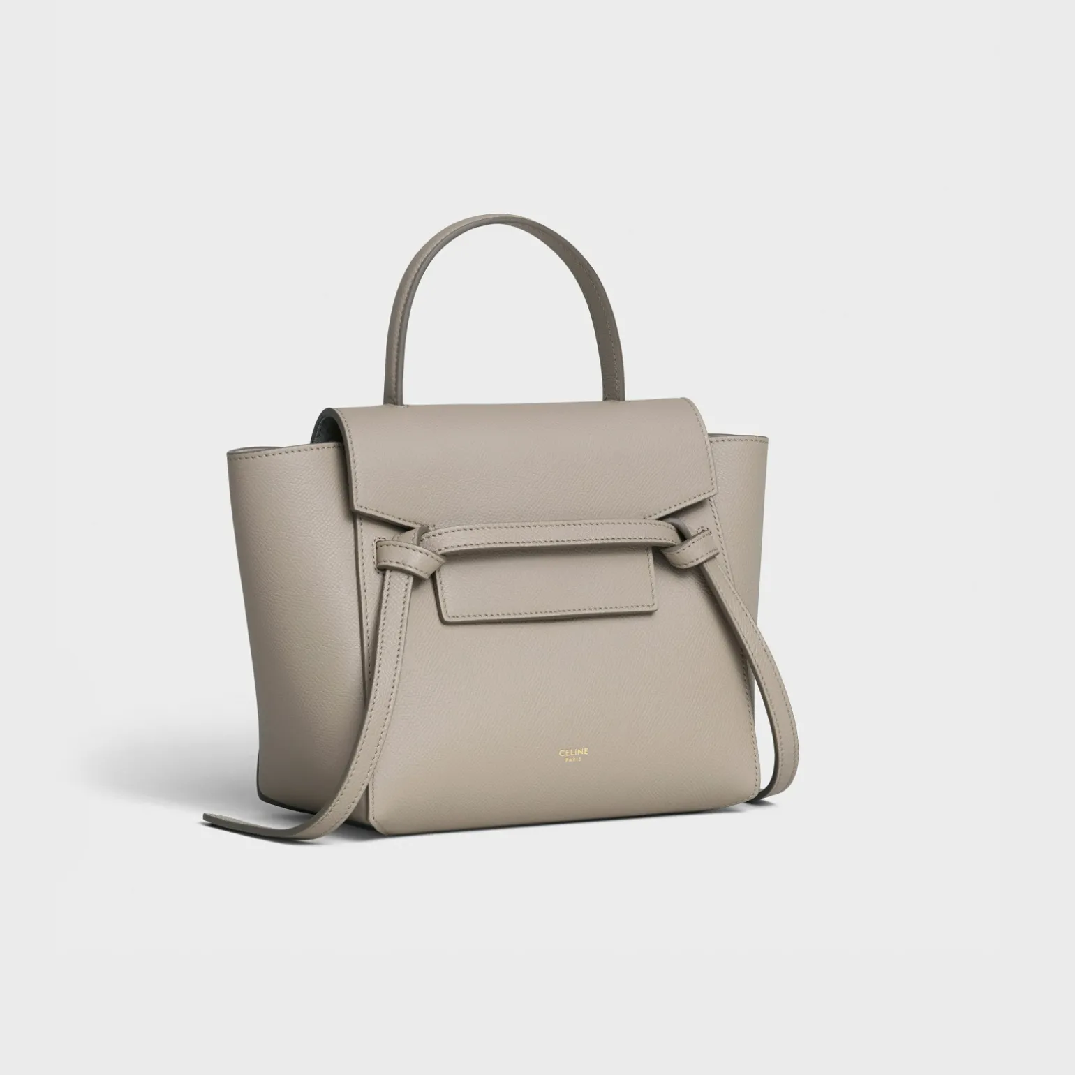 Nano Belt bag in grained calfskin