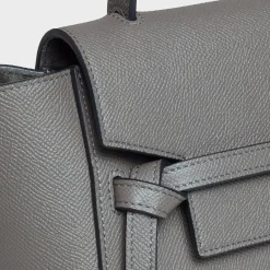 Nano Belt bag in grained calfskin