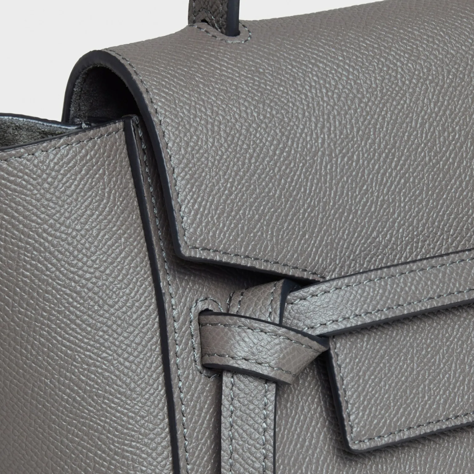 Nano Belt bag in grained calfskin