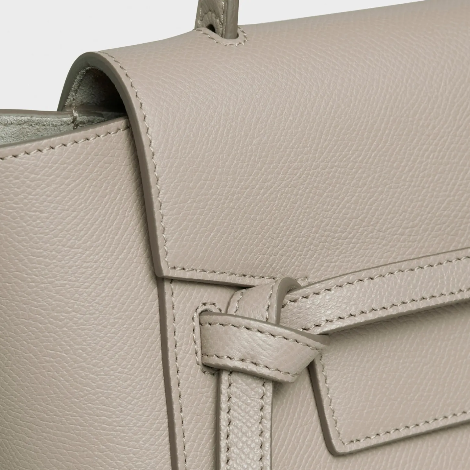 Nano Belt bag in grained calfskin