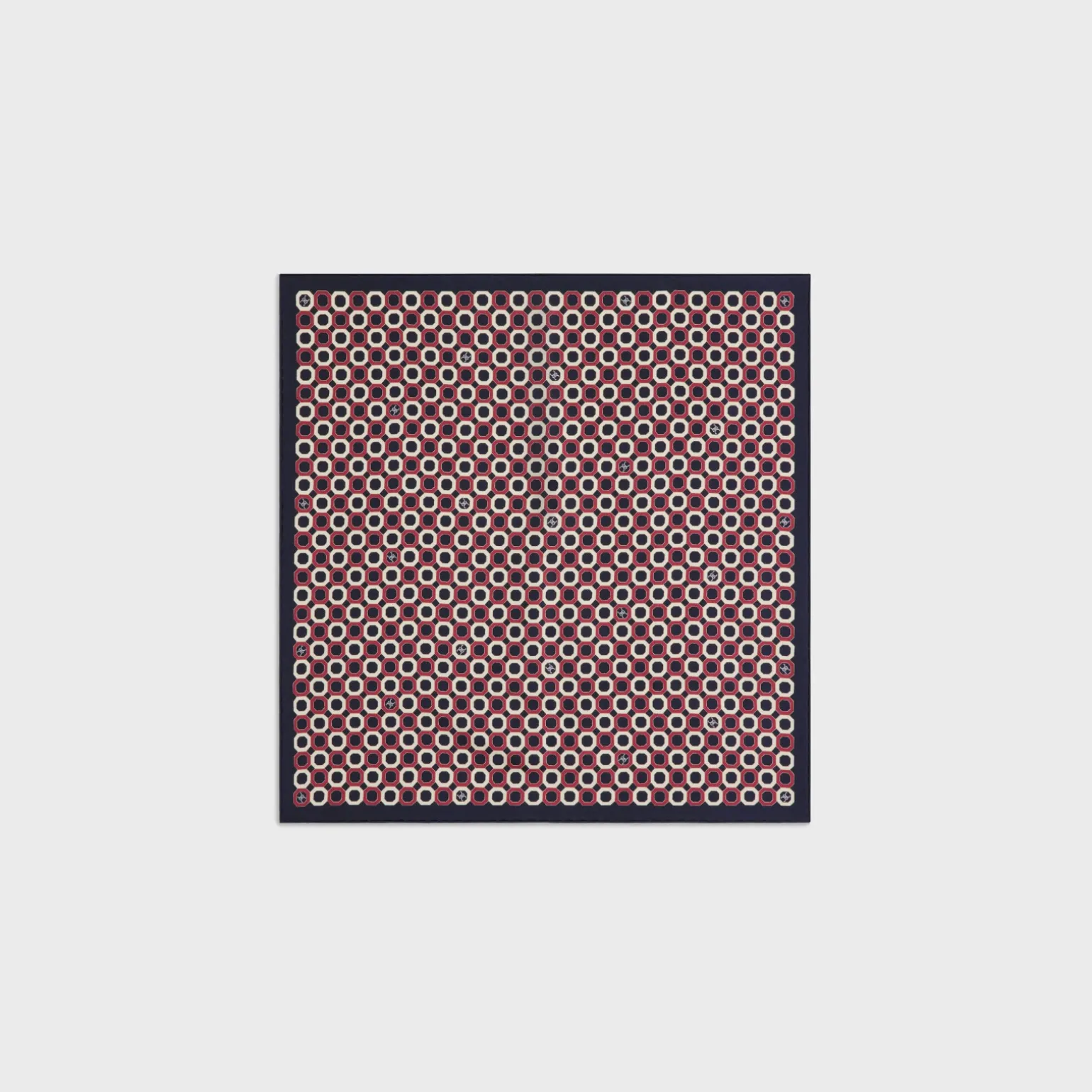 octagon bandana in silk twill