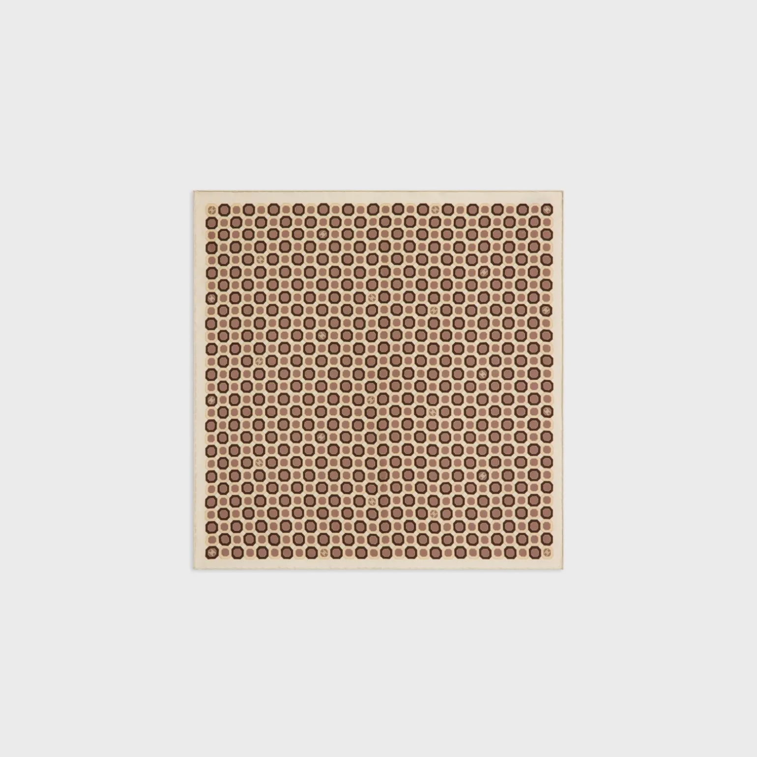 octagon bandana in silk twill