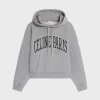 oversized celine hoodie in cotton fleece