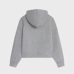 oversized celine hoodie in cotton fleece