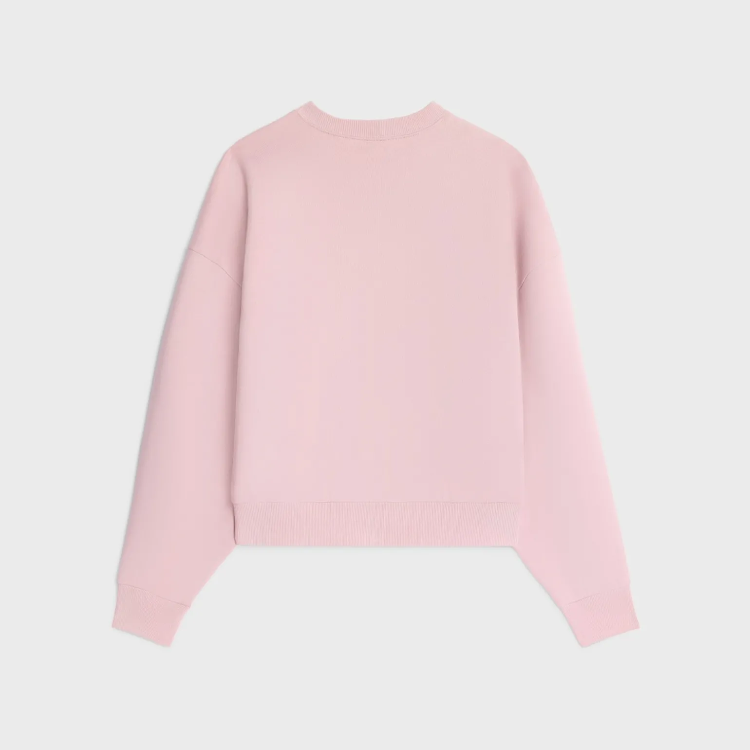oversized celine sweatshirt in cotton fleece