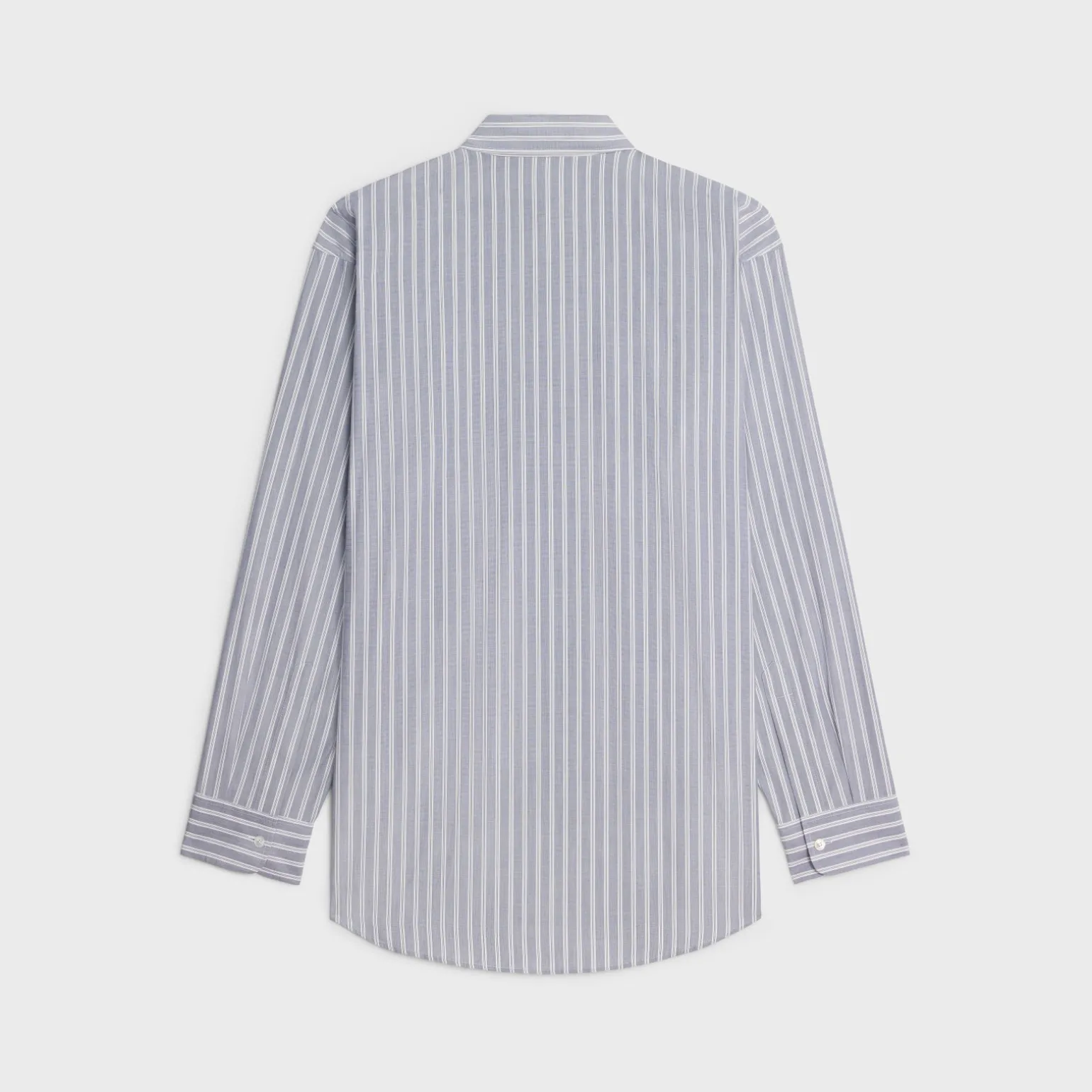 oversized shirt in striped cotton