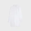 painter shirt dress in cotton batiste