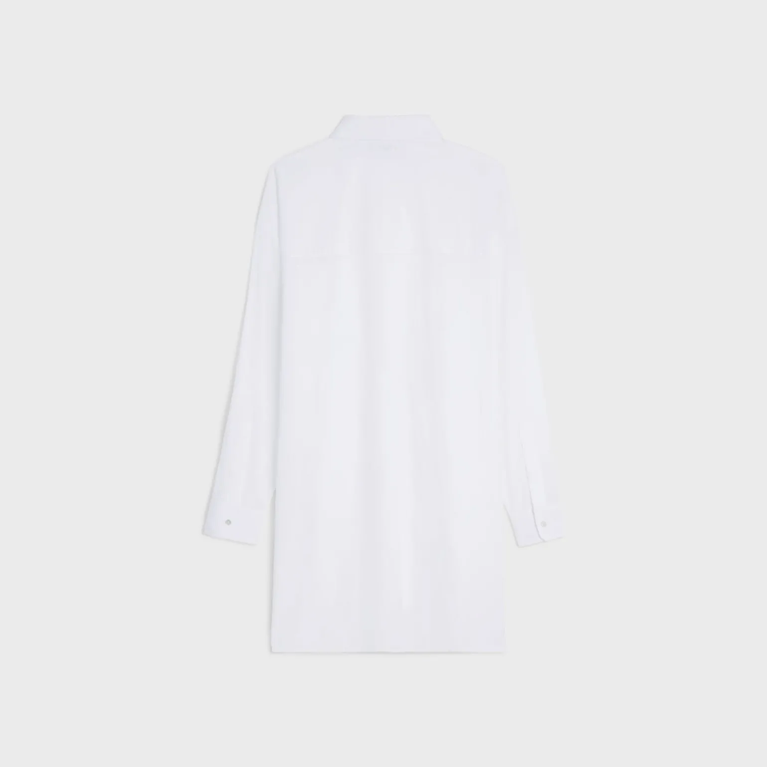 painter shirt dress in cotton batiste