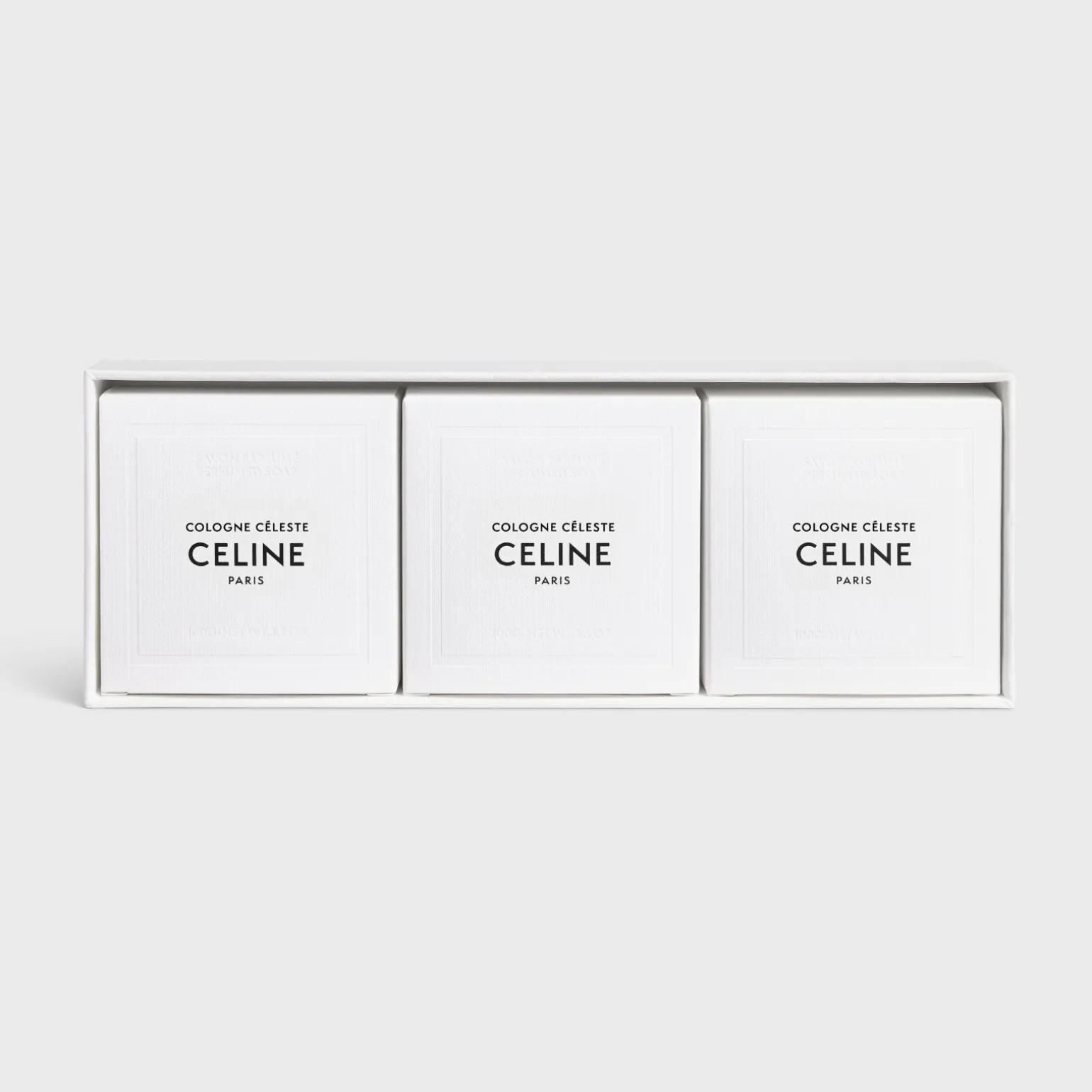 PERFUMED SOAPS SET COLOGNE CÉLESTE 3x100G
