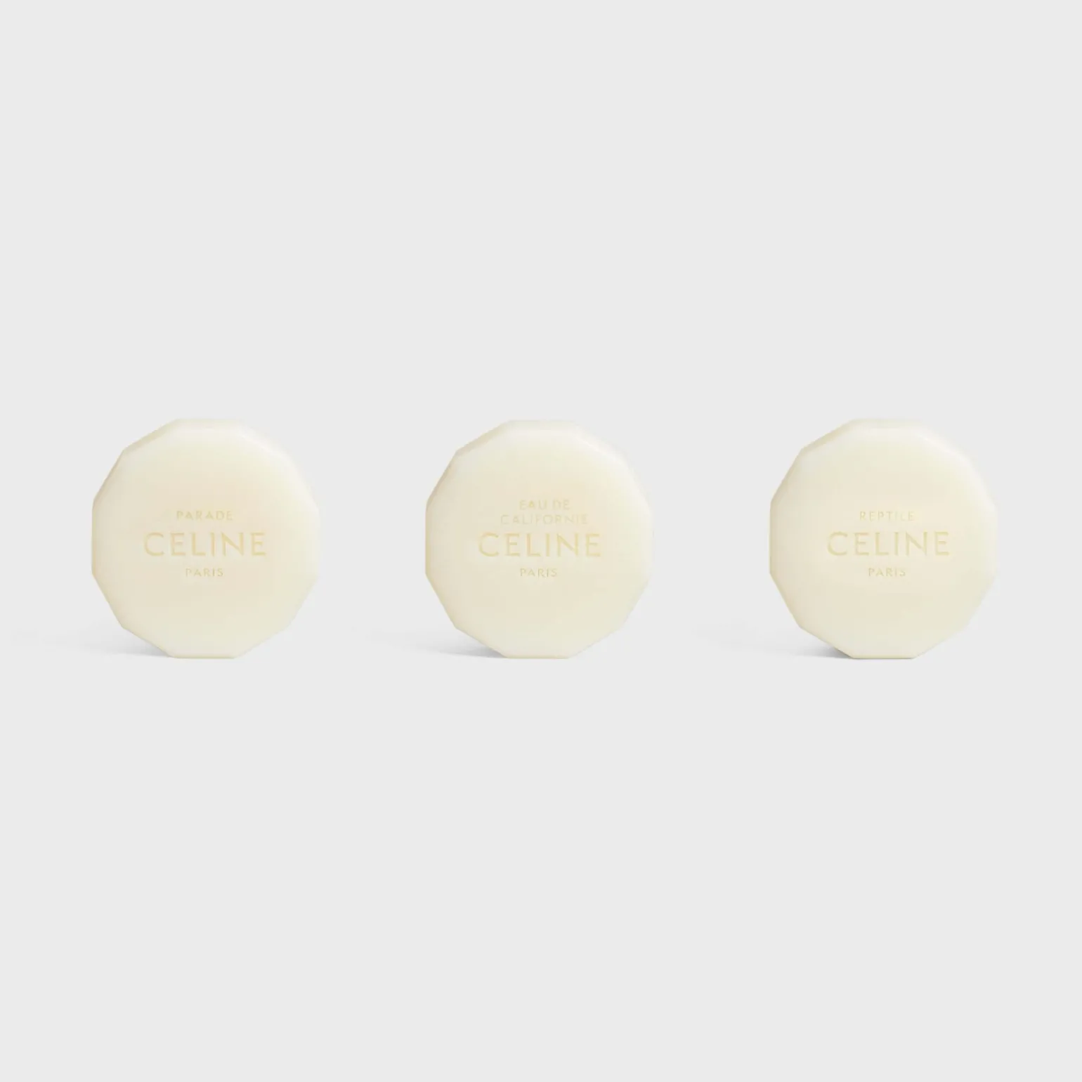 PERFUMED SOAPS SET PARADE, EAU DE CALIFORNIE, REPTILE 3x100G