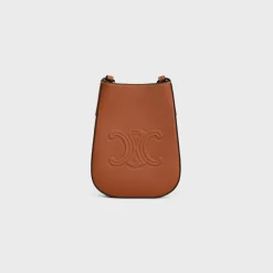 PHONE POUCH HELOISE in SUPPLE CALFSKIN