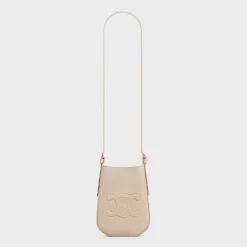PHONE POUCH HELOISE in SUPPLE CALFSKIN