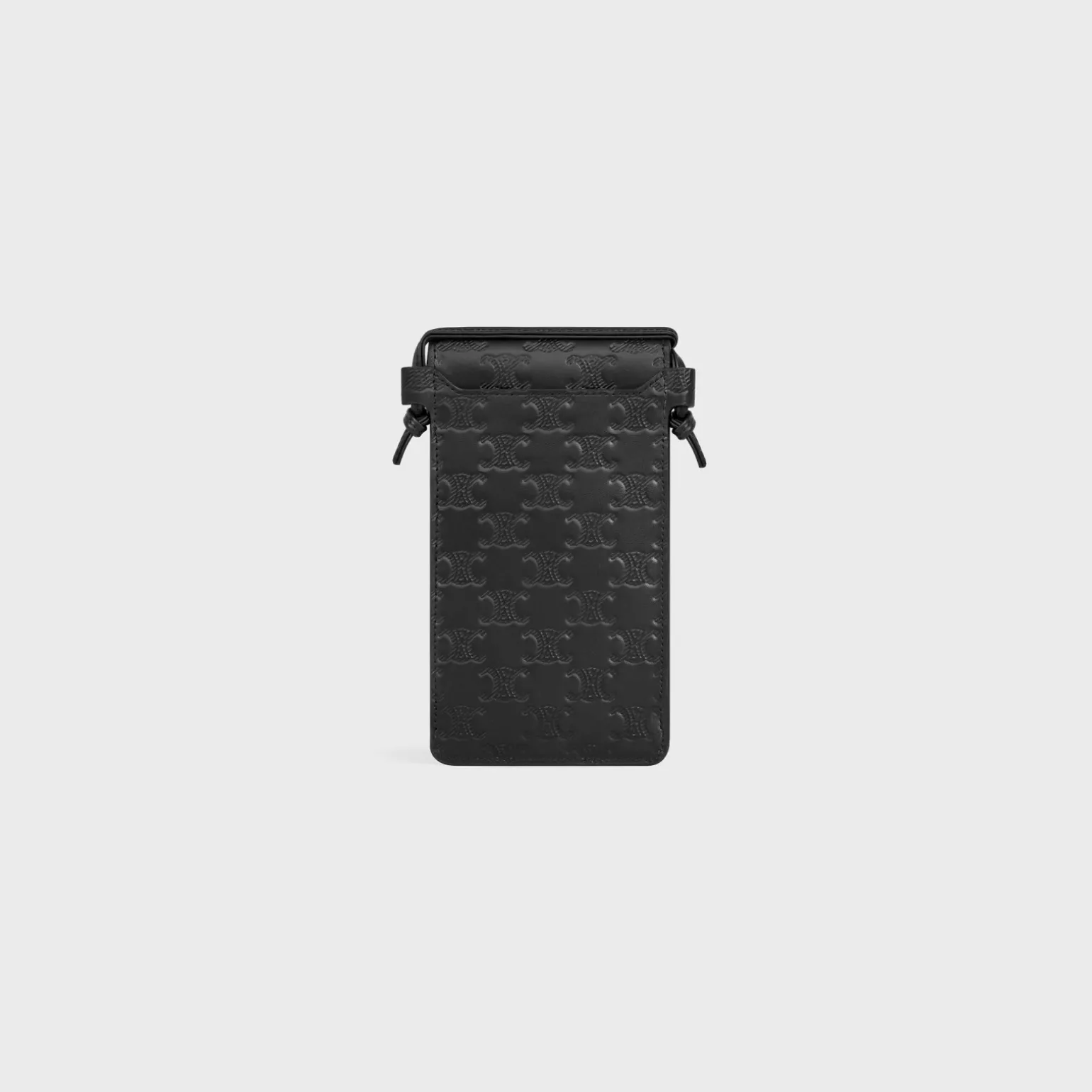 PHONE POUCH in Calfskin with triomphe embossed