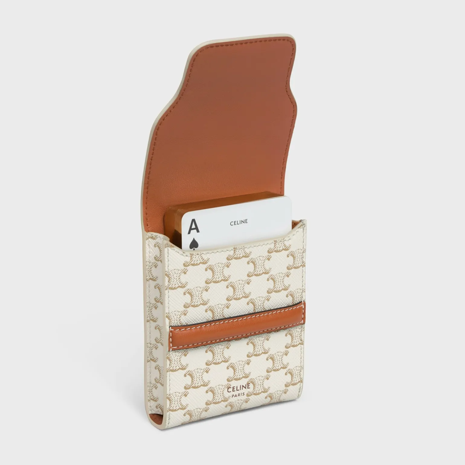 Playing Cards Case in Triomphe Canvas and Lambskin