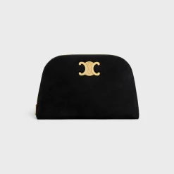 POUCH TRIOMPHE in SUEDE CALFSKIN