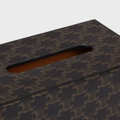 Rectangular tissue box in Triomphe Canvas