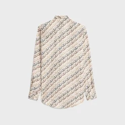 Romy lavaliere shirt in silk twill