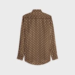 romy lavallière shirt in silk twill