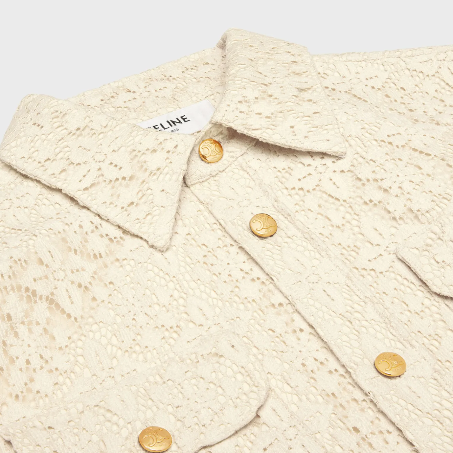 romy shirt in lace cotton