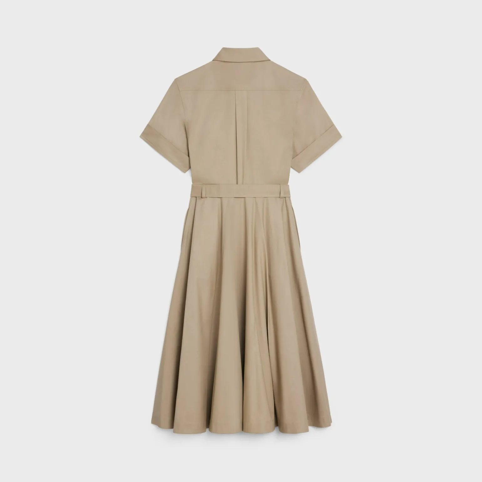 saharienne dress in lightweight gabardine