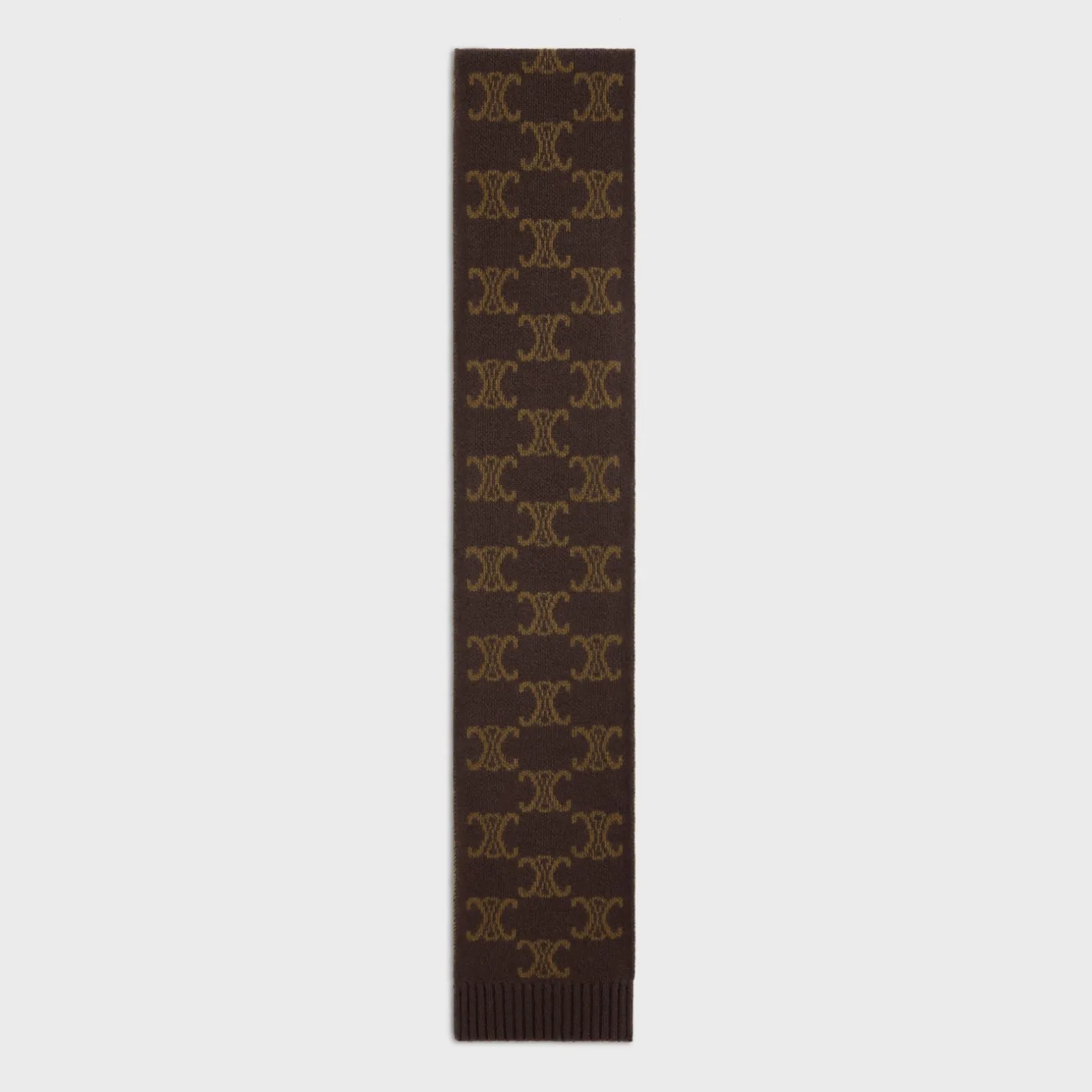scarf in monogram wool, cashmere and silk