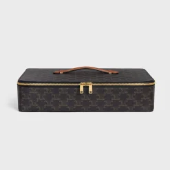 Shirt Case in Triomphe Canvas and Calfskin