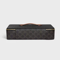 Shirt Case in Triomphe Canvas and Calfskin