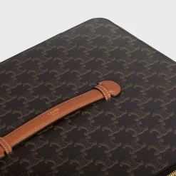 Shirt Case in Triomphe Canvas and Calfskin