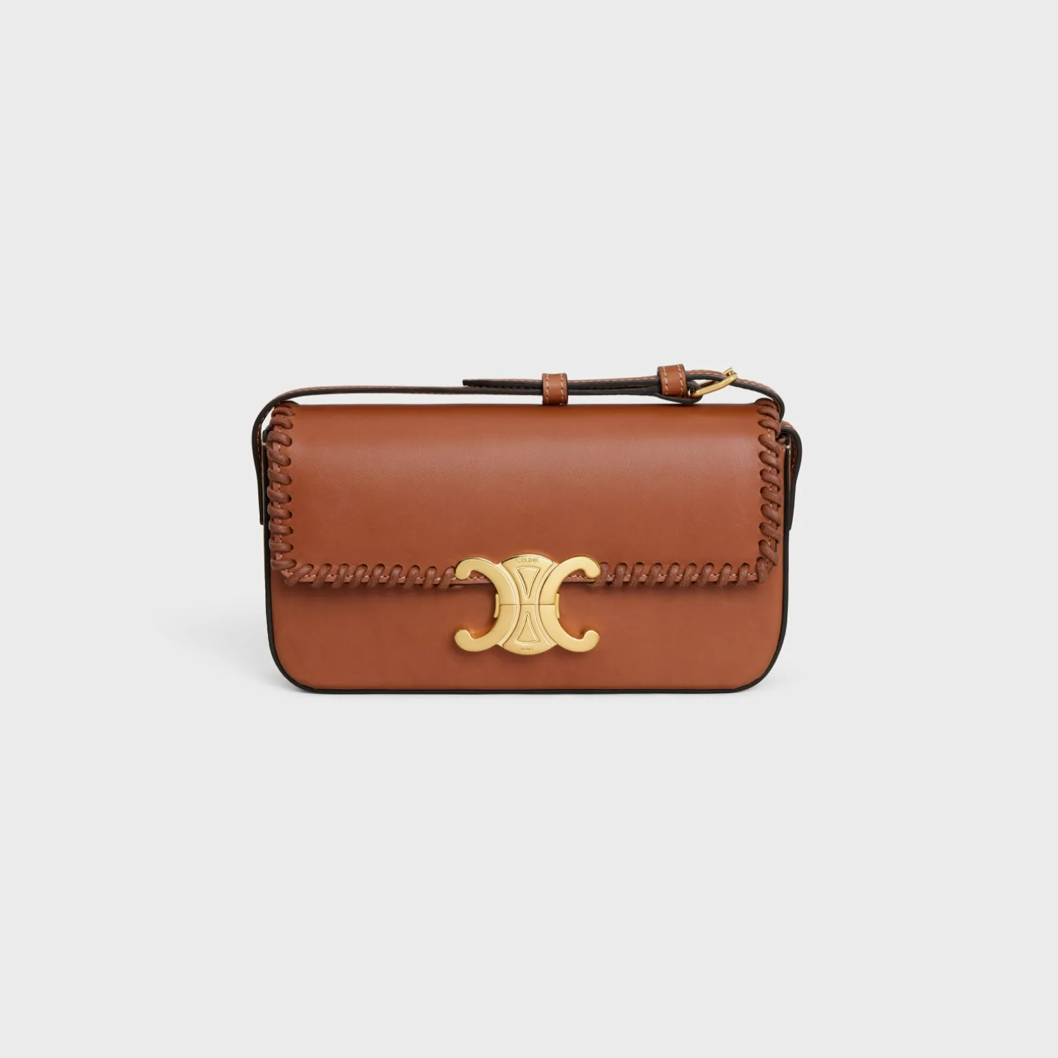 SHOULDER BAG CLAUDE in BRAIDED NATURAL CALFSKIN