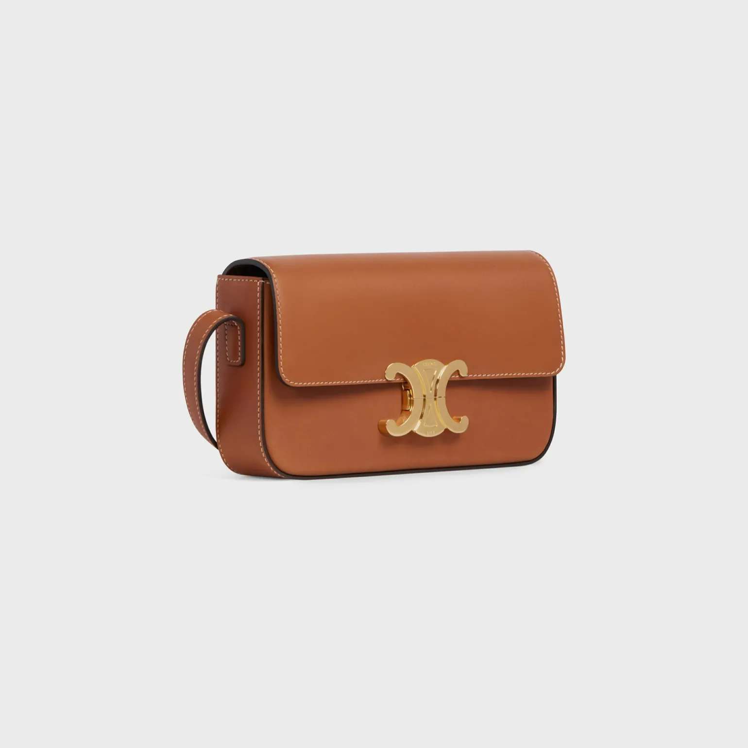 SHOULDER BAG CLAUDE in Natural Calfskin