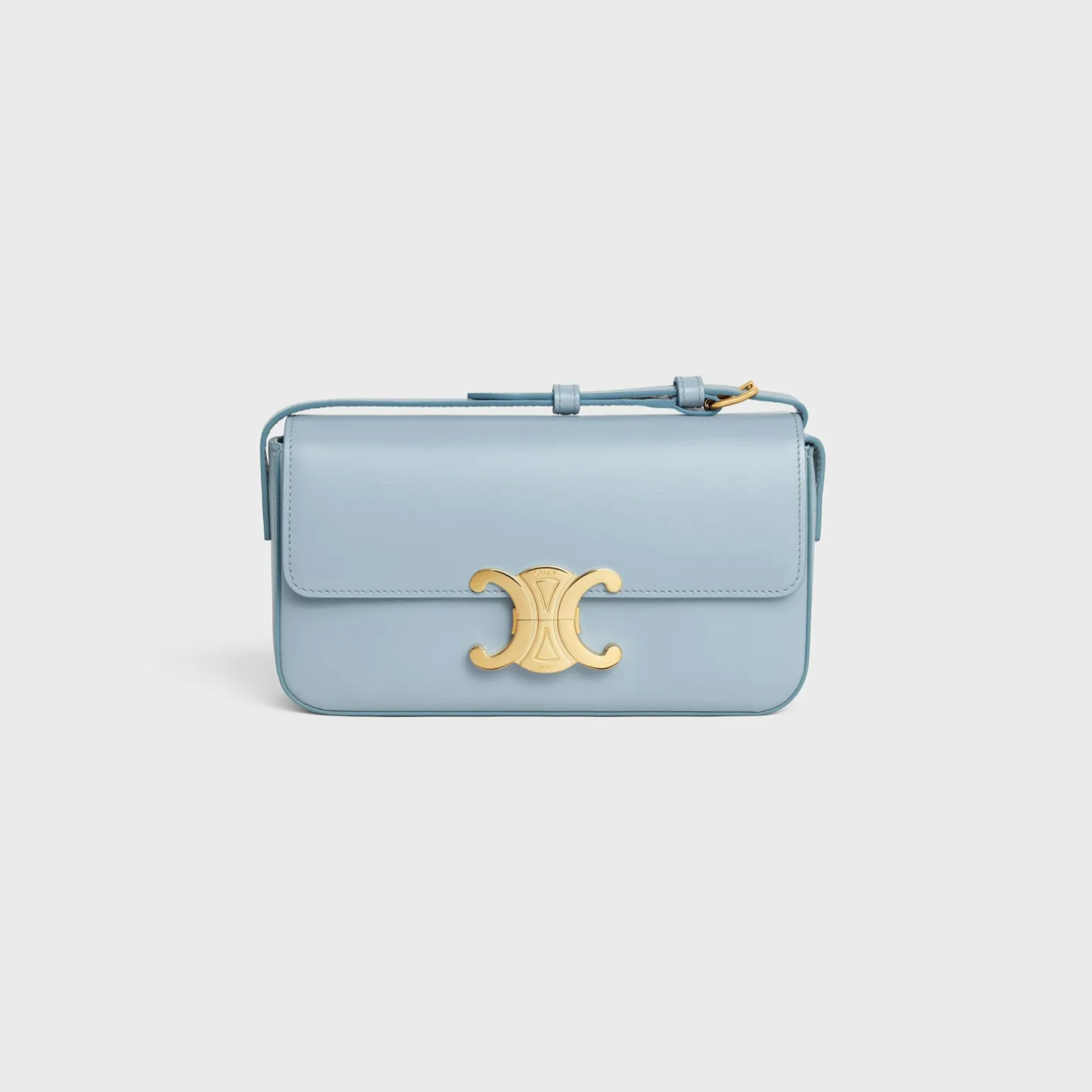 SHOULDER BAG CLAUDE in shiny calfskin