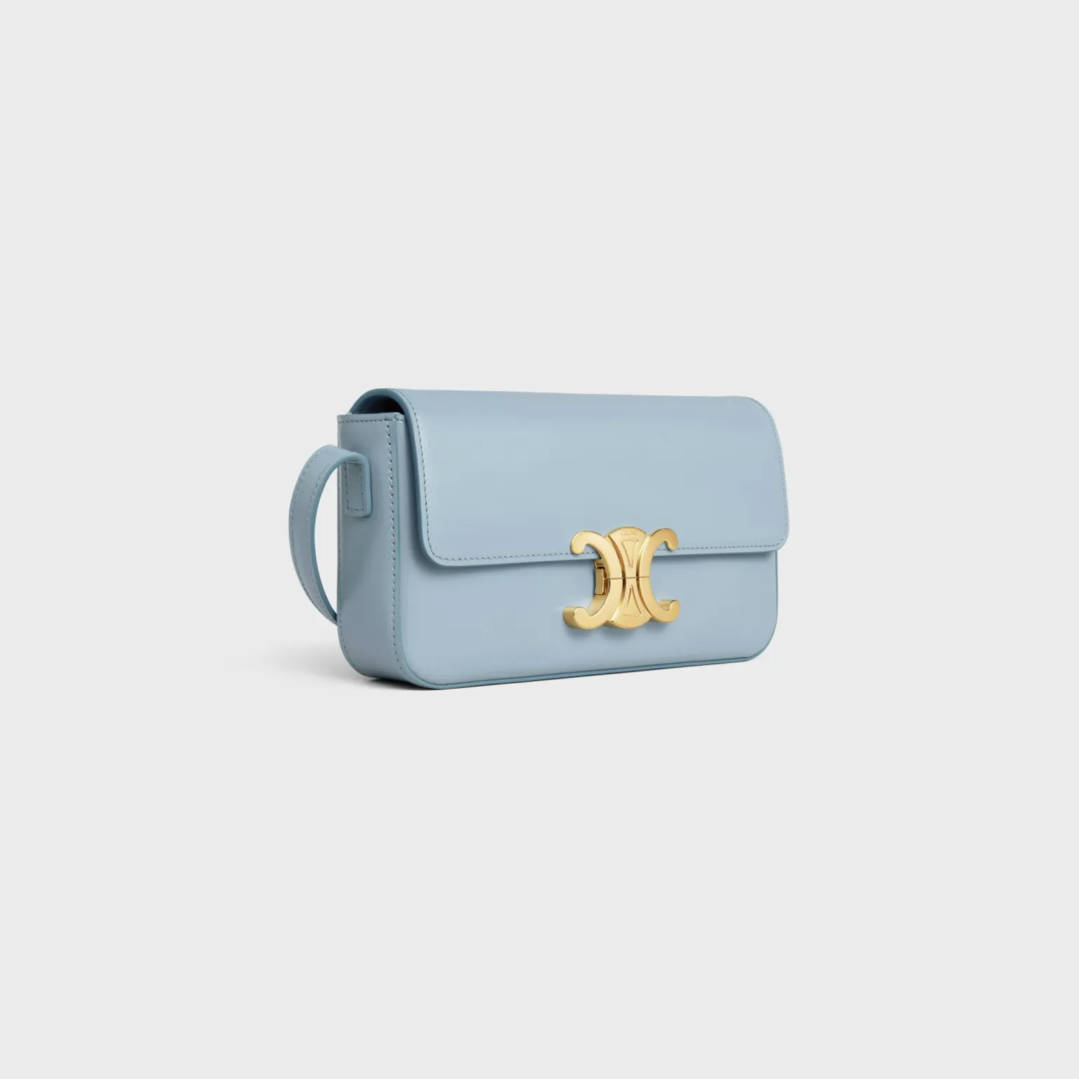SHOULDER BAG CLAUDE in shiny calfskin
