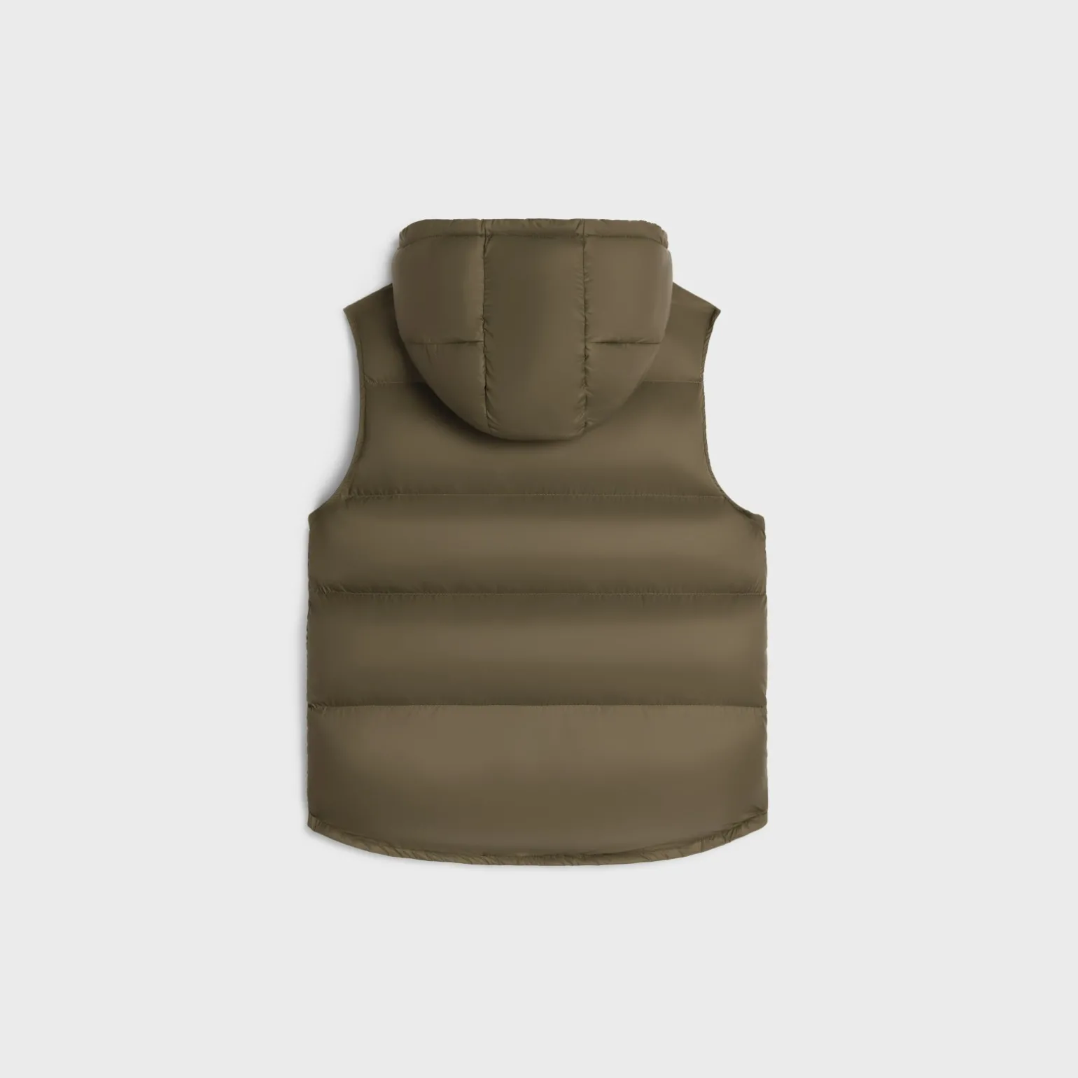 sleeveless down jacket in lightweight nylon