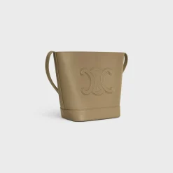 SMALL BUCKET CUIR TRIOMPHE in Smooth Calfskin