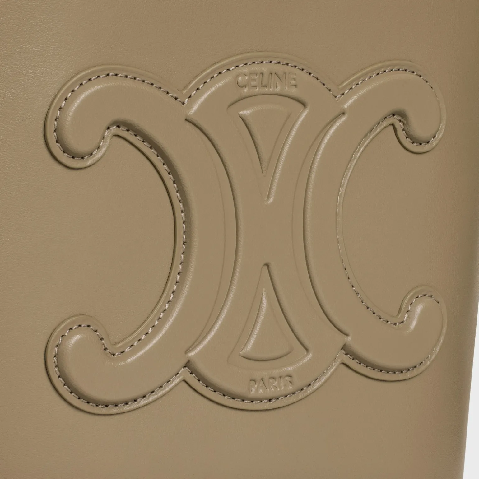 SMALL BUCKET CUIR TRIOMPHE in Smooth Calfskin