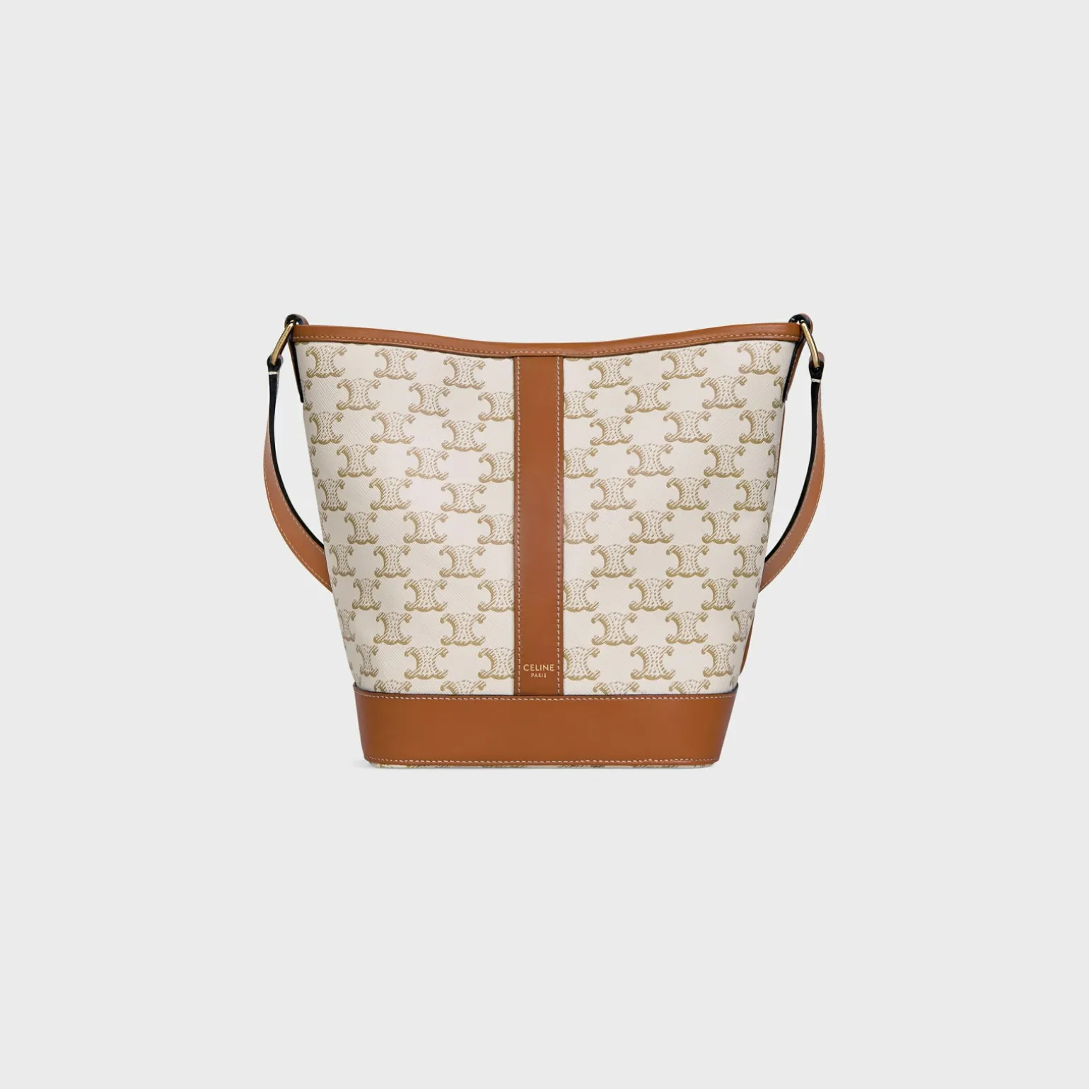 Small Bucket in Triomphe Canvas and calfskin