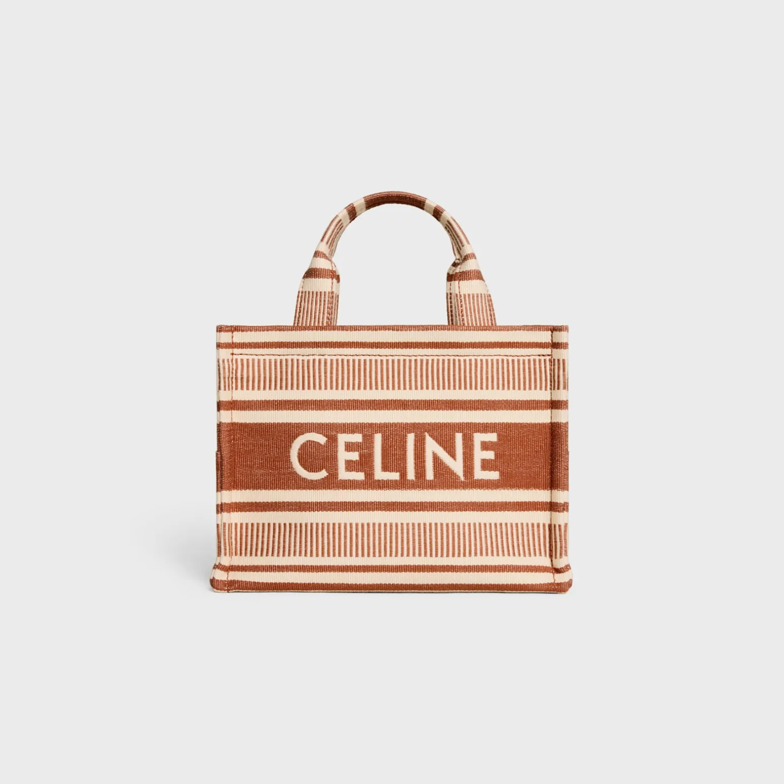 small cabas thais in STRIPED TEXTILE WITH CELINE