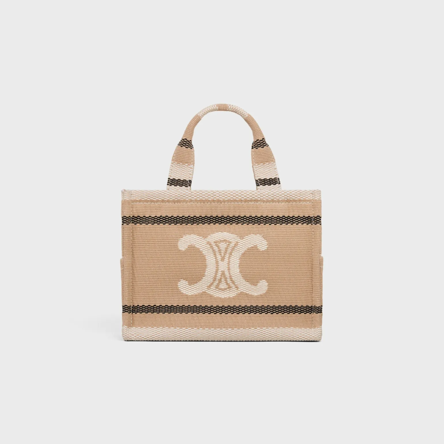 small cabas thais in STRIPED TEXTILE WITH TRIOMPHE