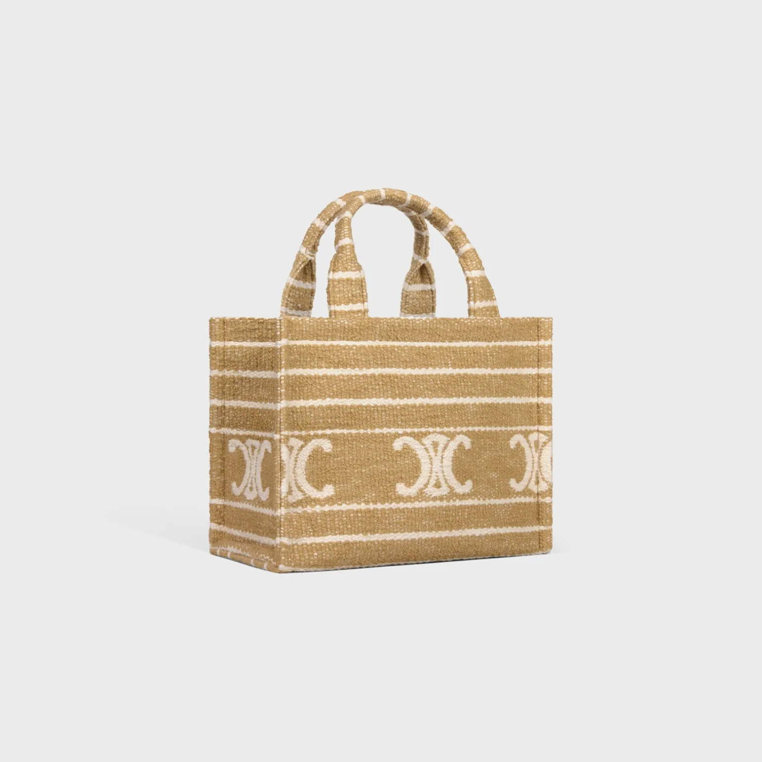 small cabas thais in STRIPED TEXTILE WITH TRIOMPHE