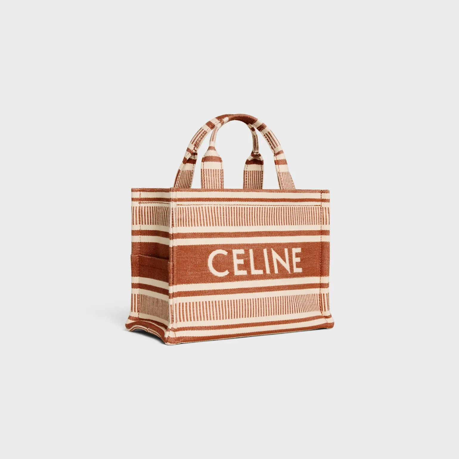 small cabas thais in STRIPED TEXTILE WITH CELINE
