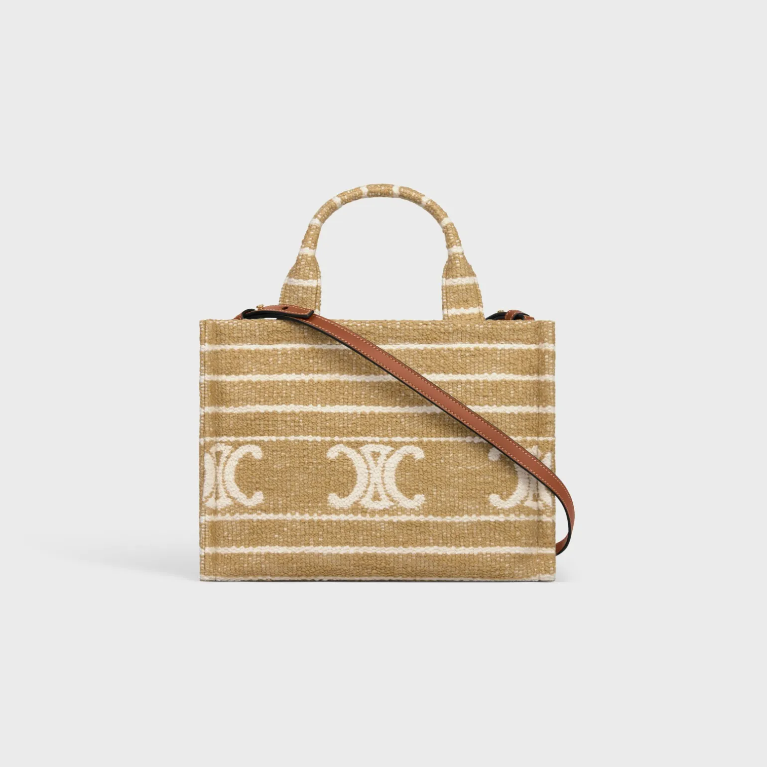 small cabas thais in STRIPED TEXTILE WITH TRIOMPHE
