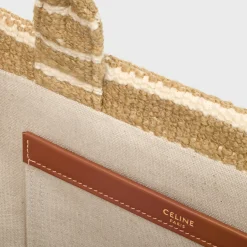 small cabas thais in STRIPED TEXTILE WITH TRIOMPHE