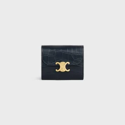 Small Flap Wallet TRIOMPHE in NILOTICUS CROCODILE