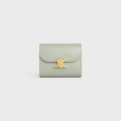 Small Flap Wallet TRIOMPHE in Shiny calfskin