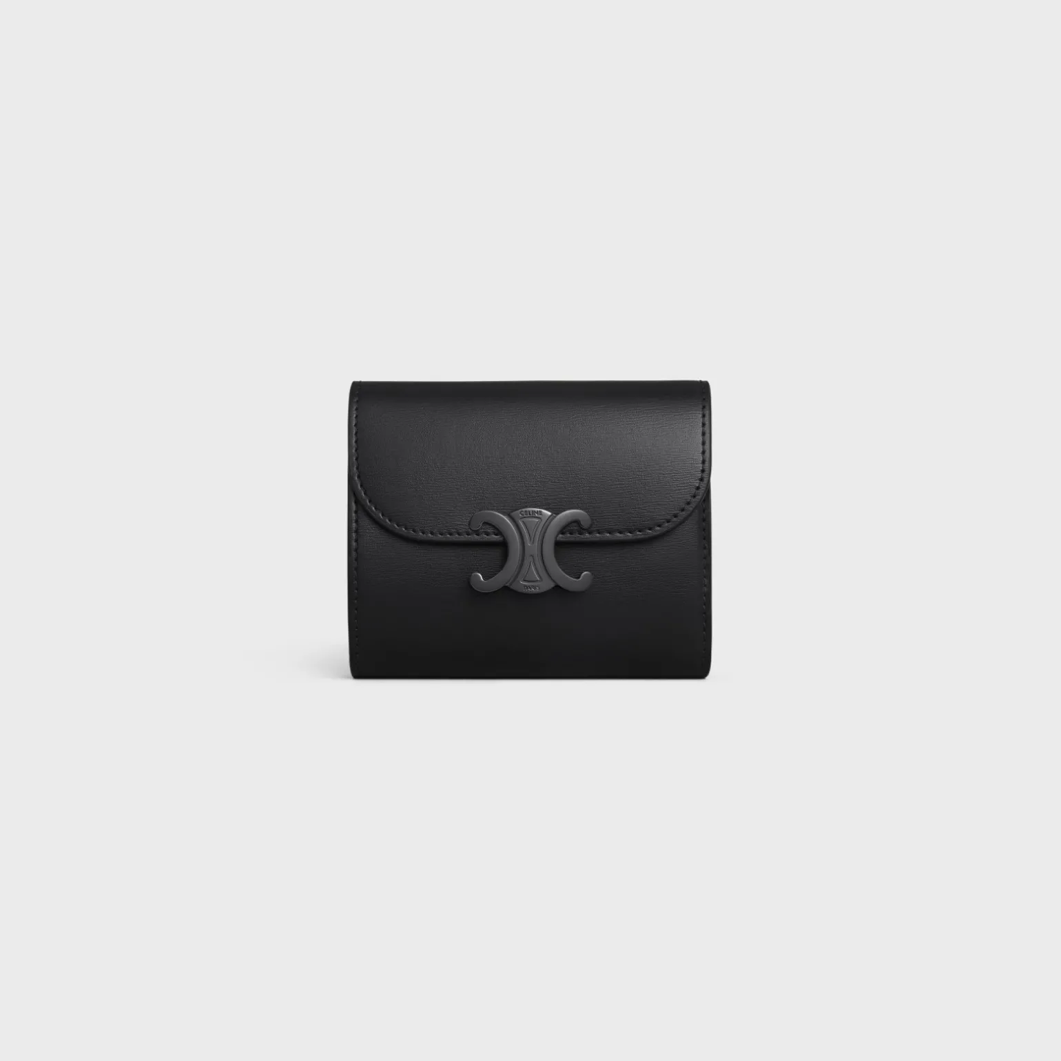 Small Flap Wallet TRIOMPHE in Shiny calfskin