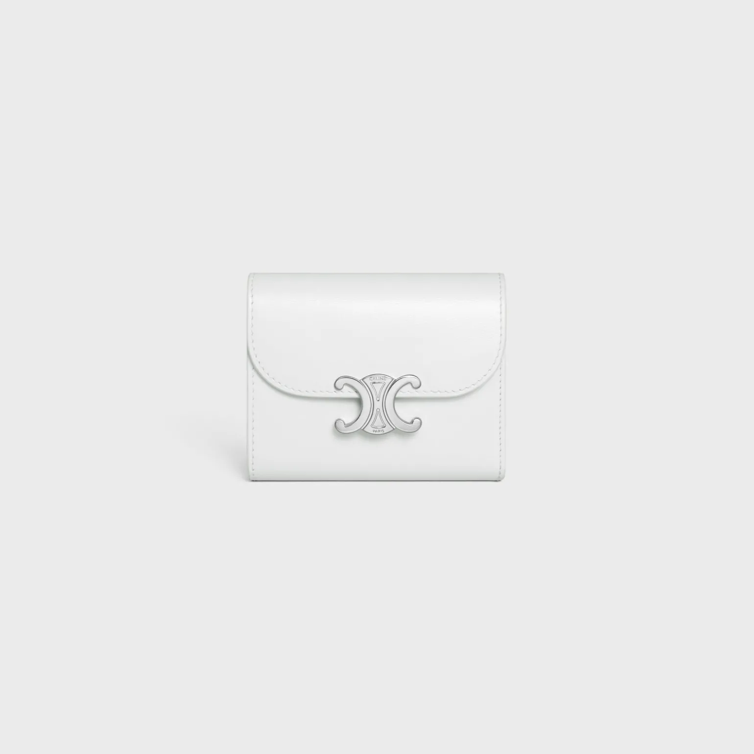Small Flap Wallet TRIOMPHE in Shiny calfskin