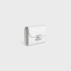 Small Flap Wallet TRIOMPHE in Shiny calfskin