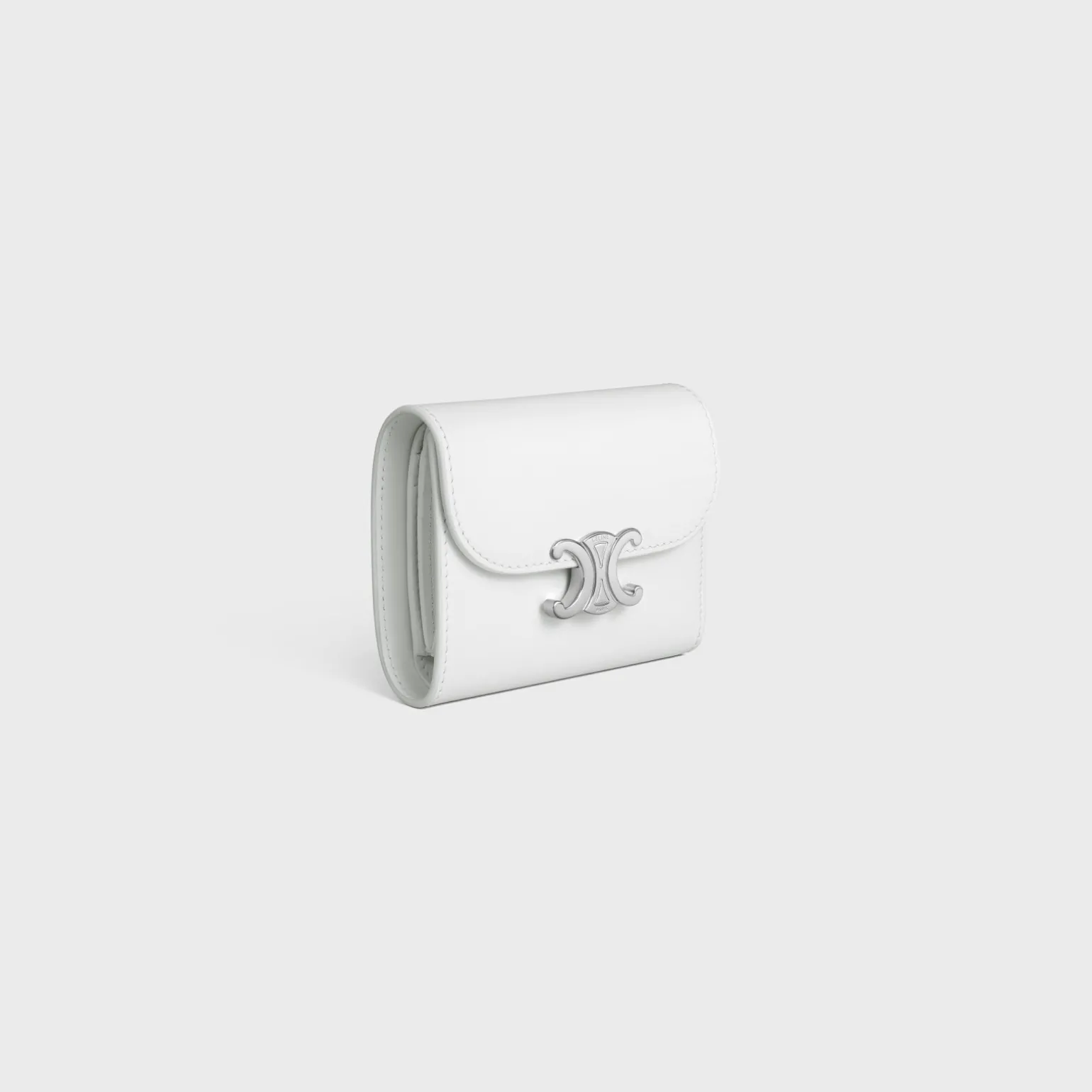 Small Flap Wallet TRIOMPHE in Shiny calfskin